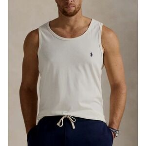 Polo‎ Ralph Lauren Men's XXL Crewneck Washed Tank Top~PALE CREAM